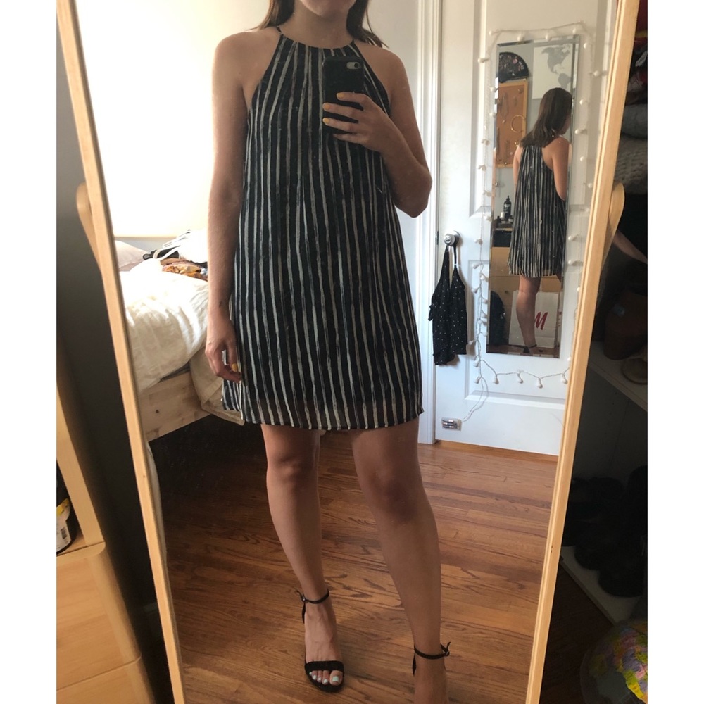 ✨sale!✨ Lush Black and White Striped Dress